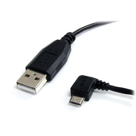 Ezgeneration 3 Ft Micro Usb Cable A To Left Angle Micro B EZ131591